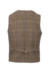 Irish Tweed Waistcoat - Brown Hunting Plaid