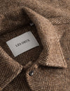 Milian Herringbone Overshirt - Dark Sand