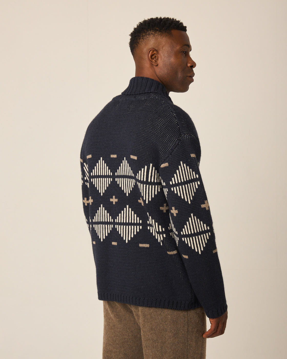 Mountain Zip Cardigan - Navy