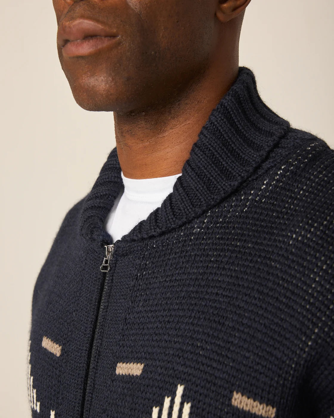 Mountain Zip Cardigan - Navy