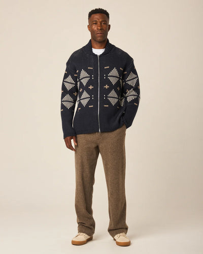 Mountain Zip Cardigan - Navy