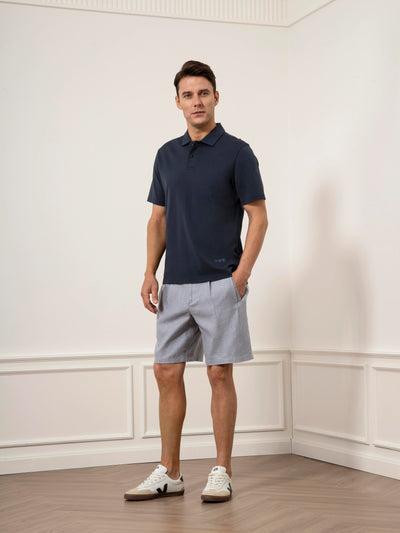 Bennett Interlock Polo - Navy