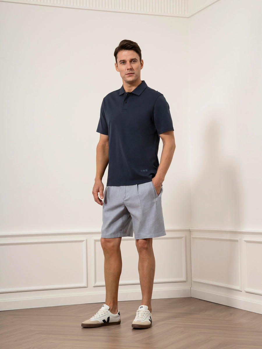 Bennett Interlock Polo - Navy