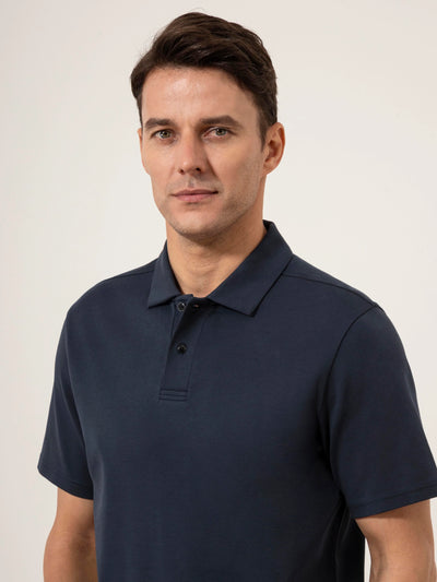 Bennett Interlock Polo - Navy