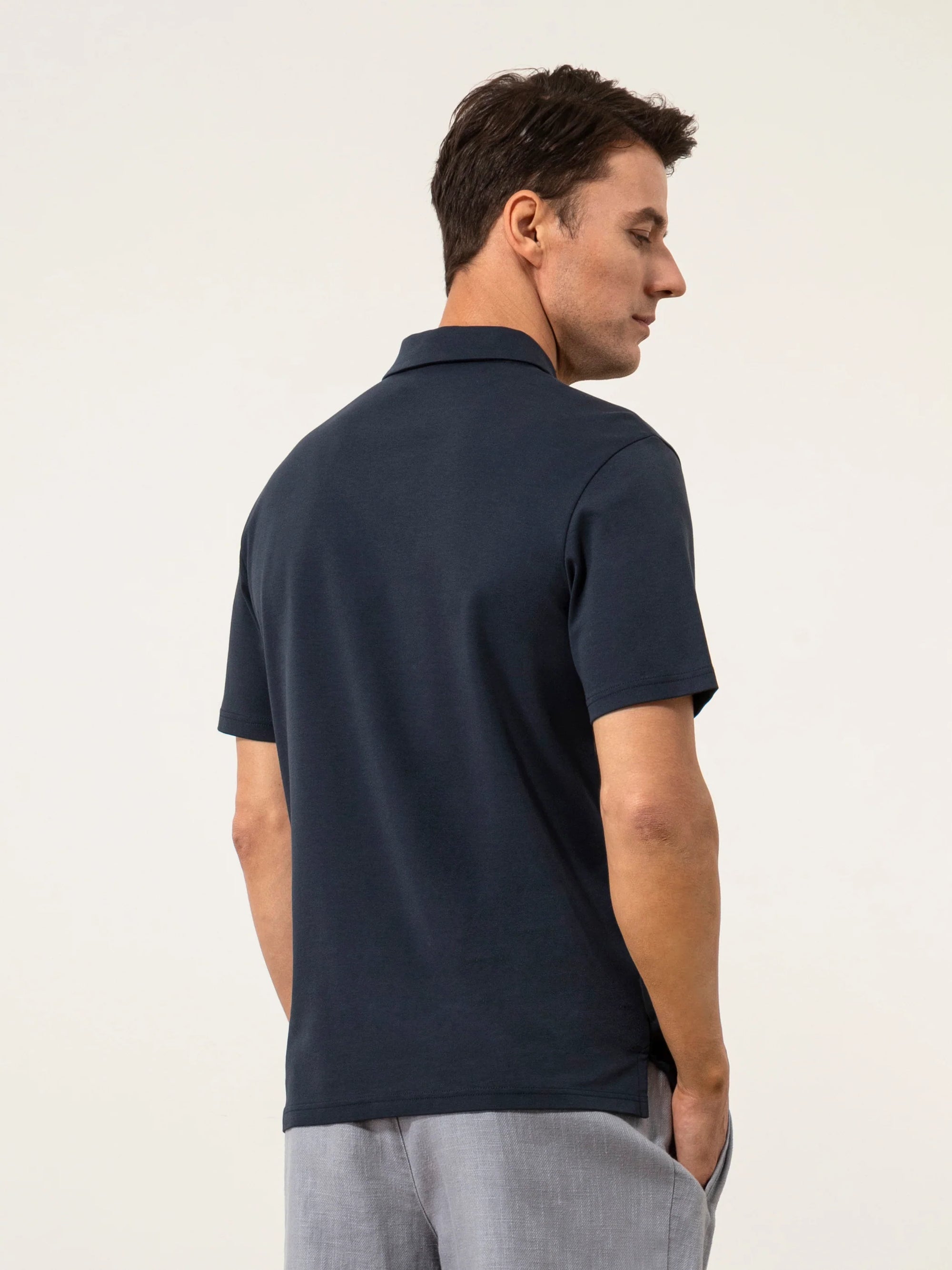 Bennett Interlock Polo - Navy