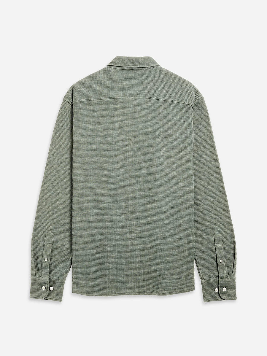 Darcy Slub Waffle Shirt - Seagrass