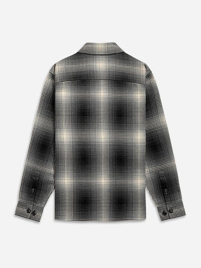 Vance Tartan Overshirt - Charcoal & Black