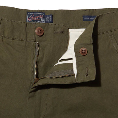 Mercer Cotton Officer Pants - Dark Olive