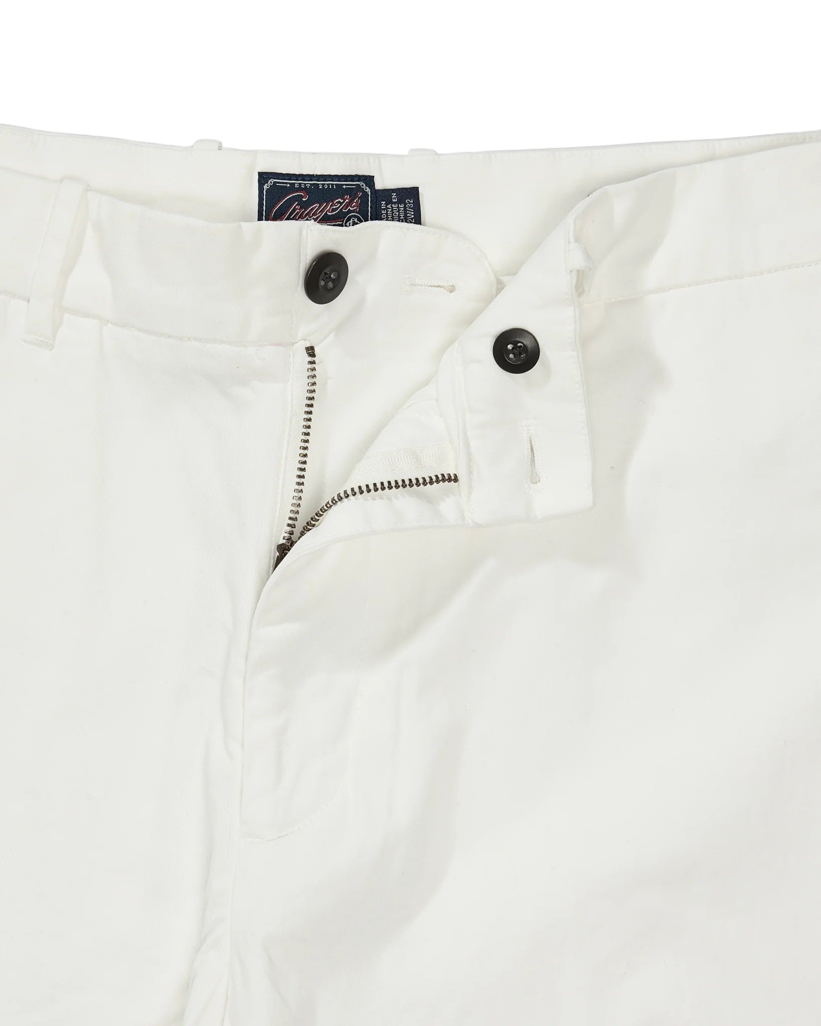 Thompson Flex Stretch Slim Chino - White