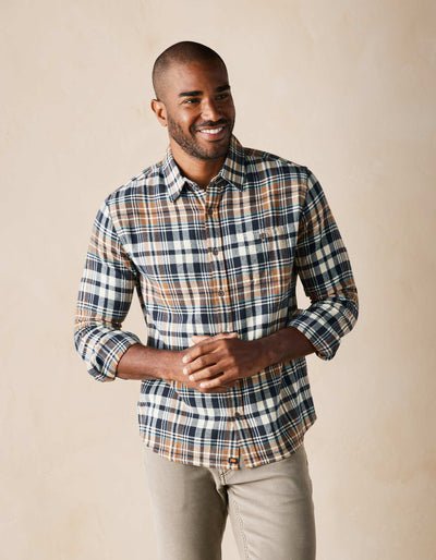 Stephen Flannel Shirt - Cedar Plaid