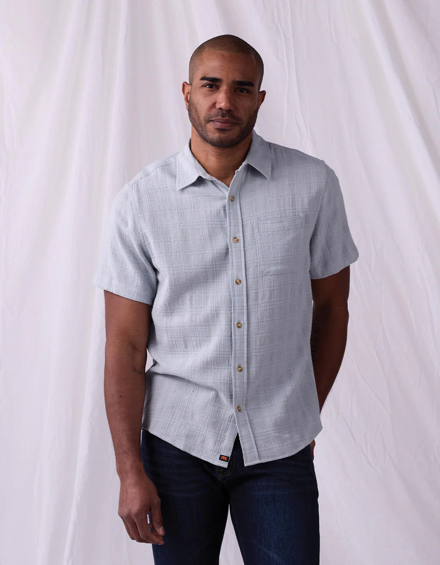 Freshwater Short Sleeve Button Down - Misty Harbor Dobby