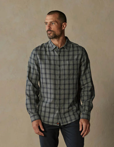 Nikko Button Down Shirt - Ink Plaid