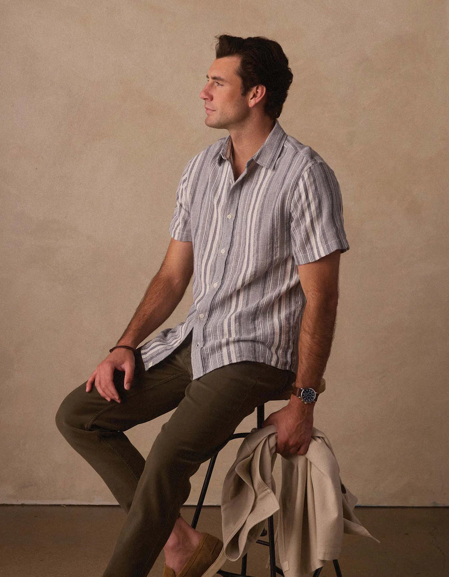 Freshwater Everyday Shirt - Positano Stripe