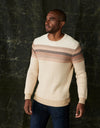 Striped Ski Sweater - Beige