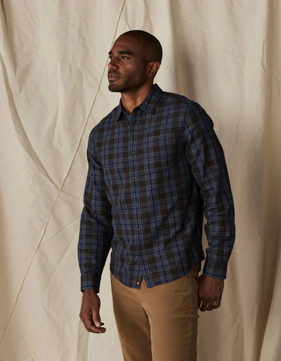 Nikko Button Down Shirt - Brown Plaid