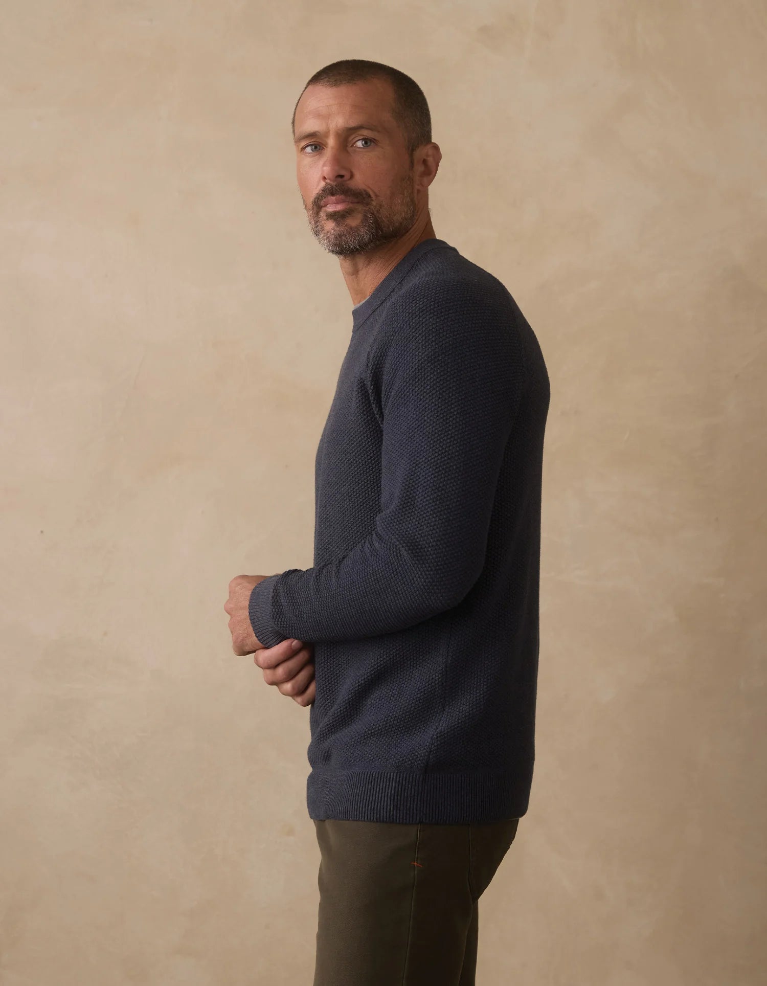 Coolmax Textured Crewneck Sweater - Waterloo