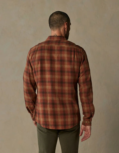 Hudson Double Brushed Plaid Flannel - Maple Glaze