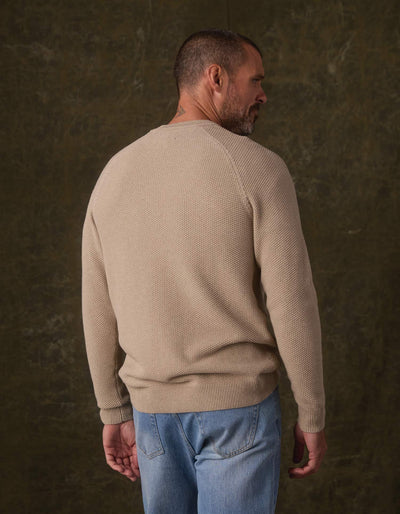Coolmax Textured Crewneck Sweater - Dark Taupe