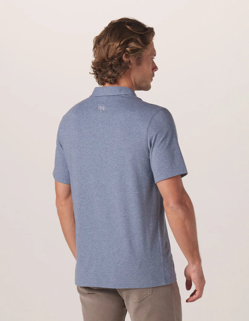 Puremeso Short Sleeve Weekend Button Down - Lake Blue