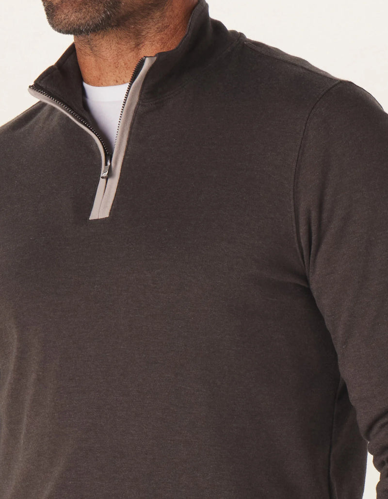 Waffle Knit Quarter Zip Pullover - The Normal Brand