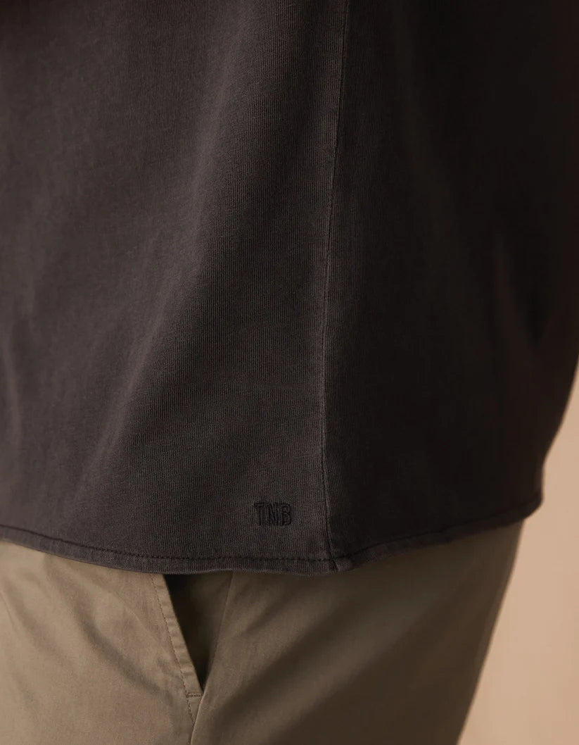 Jersey Short Sleeve Button Up - Shadow