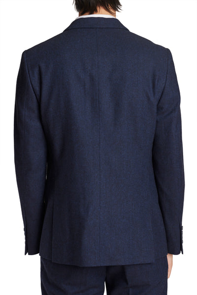 Ashton Peak Jacket - Slim - Deep Navy Herringbone