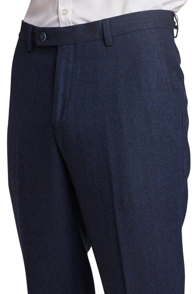 Downing Pants - Deep Navy Herringbone