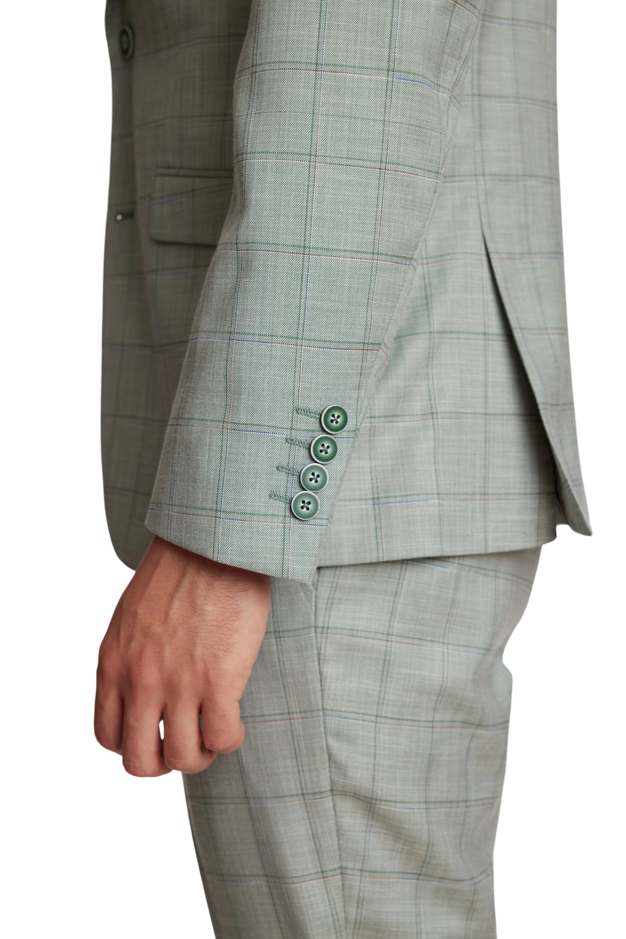 Ashton Peak Jacket - Slim - Green Double Check