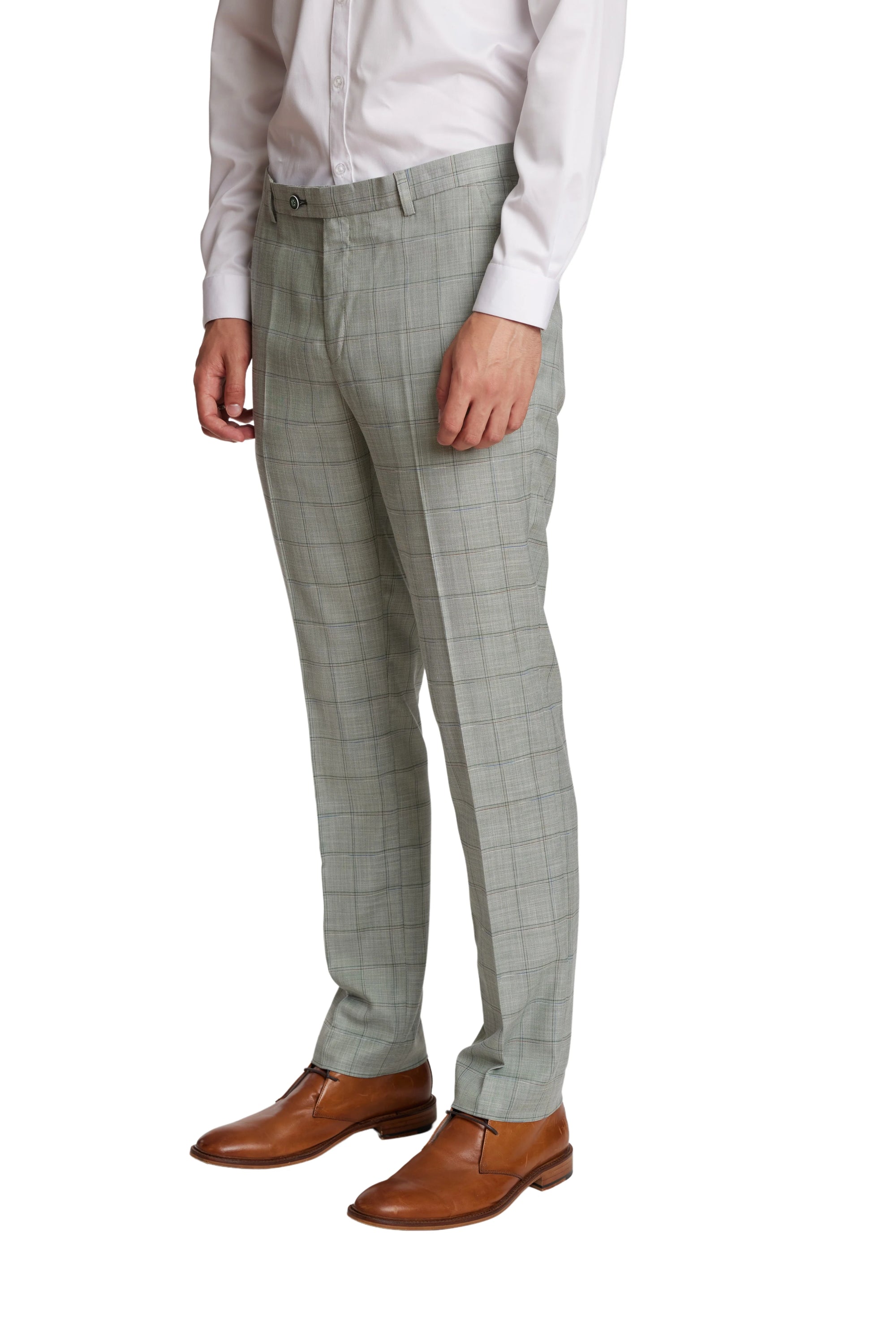 Downing Pants - Green Double Check