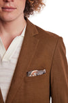 Dover Notch Slim Jacket - Brown Linen