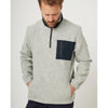 Zip Pocket Wool Fleece - Light Grey