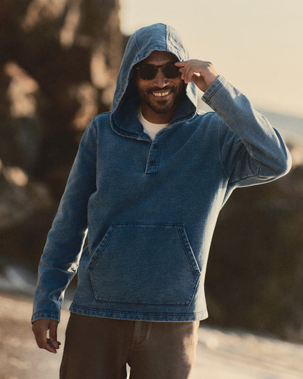 The Baja Pullover - Washed Indigo