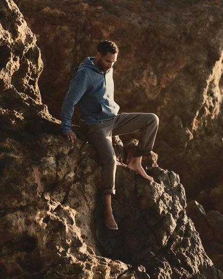 The Baja Pullover - Washed Indigo