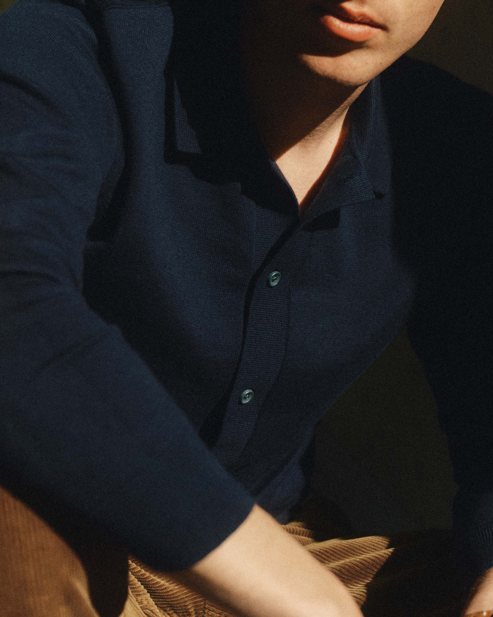 The Nichols Cotton Cashmere Polo - Nocturne