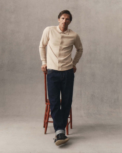 The Nichols Cotton Cashmere Polo -Sable