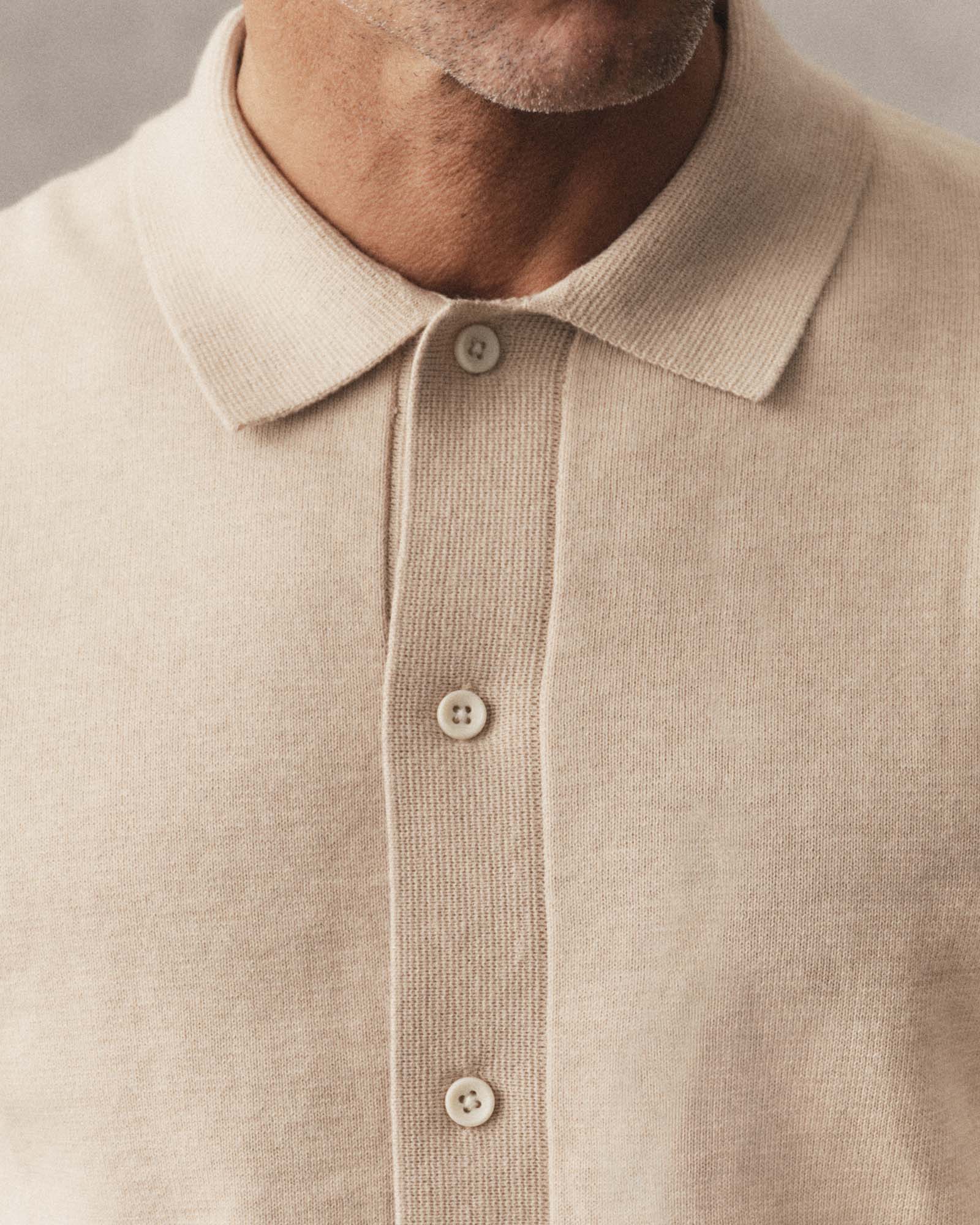 The Nichols Cotton Cashmere Polo -Sable