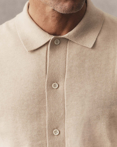 The Nichols Cotton Cashmere Polo -Sable