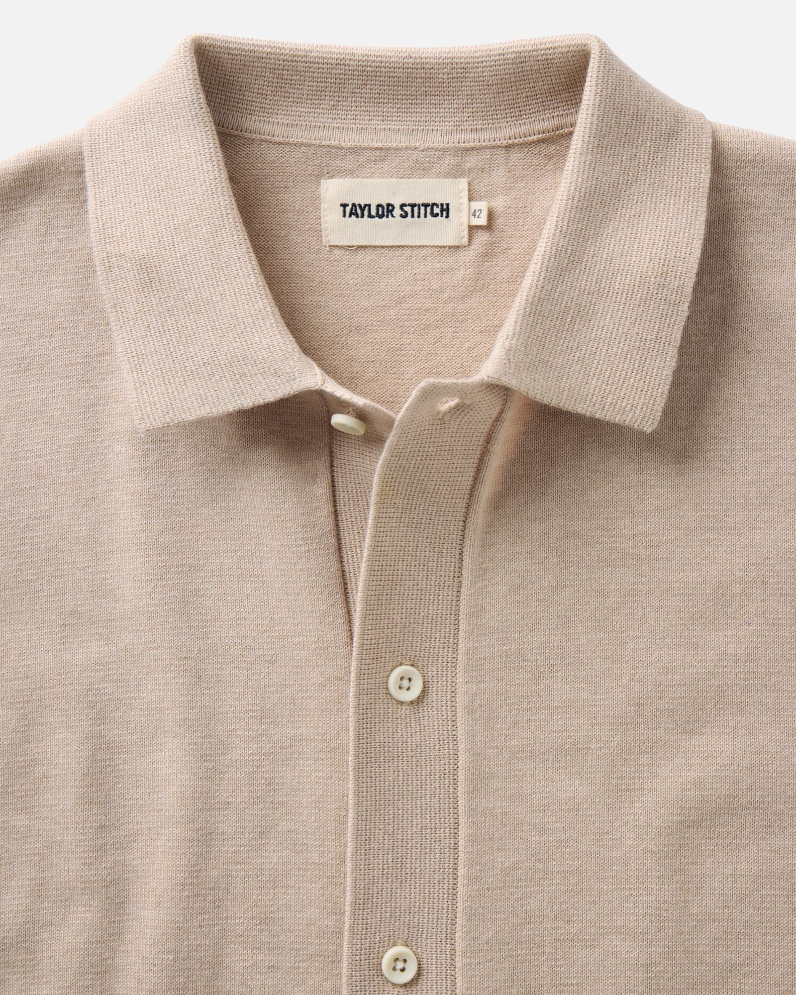 The Nichols Cotton Cashmere Polo -Sable