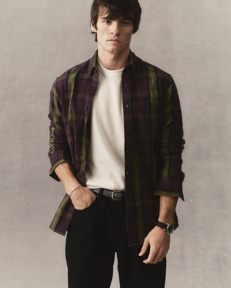 The Jack - Merlot Plaid Flannel