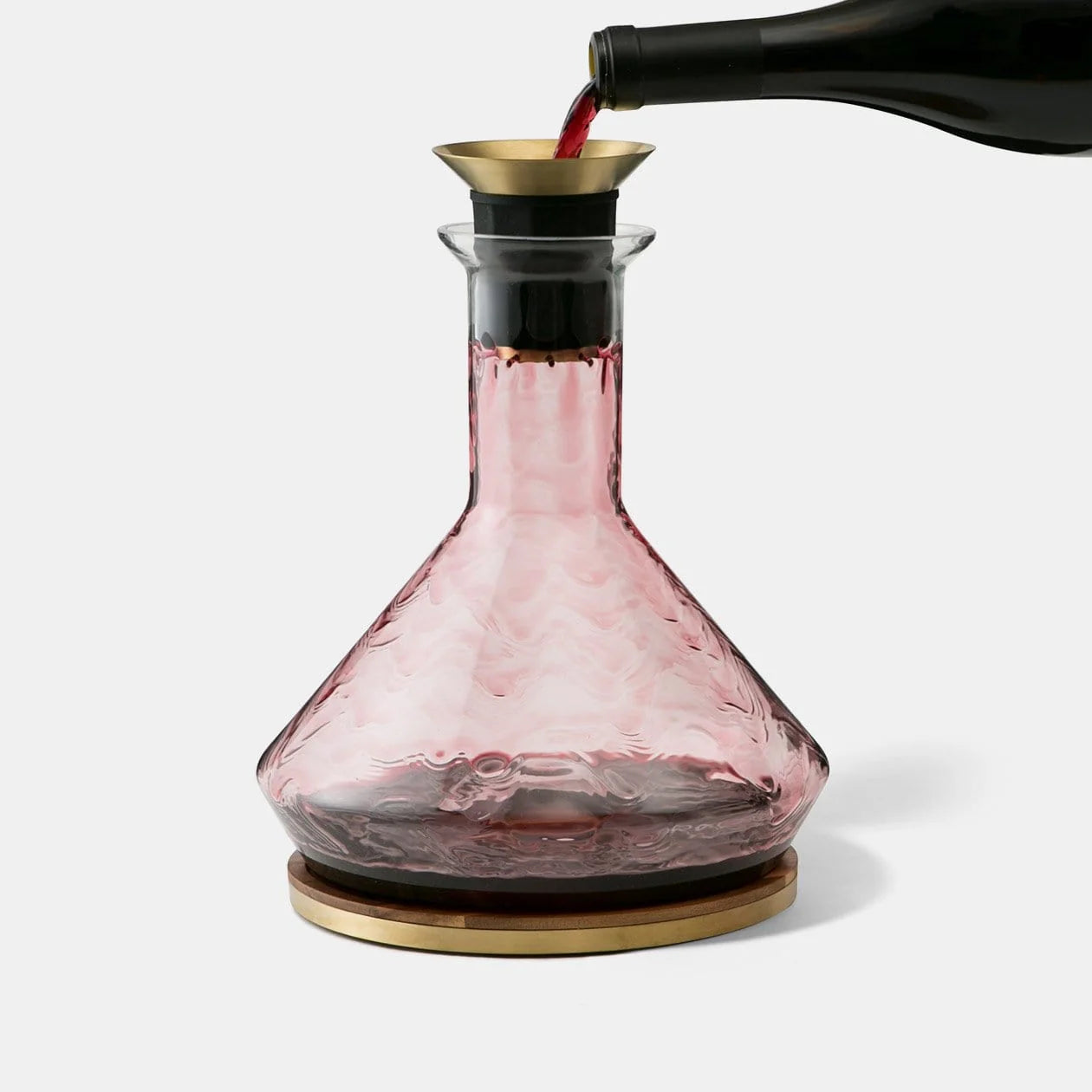 RBT Glass Wine Decanter - Black & Gold