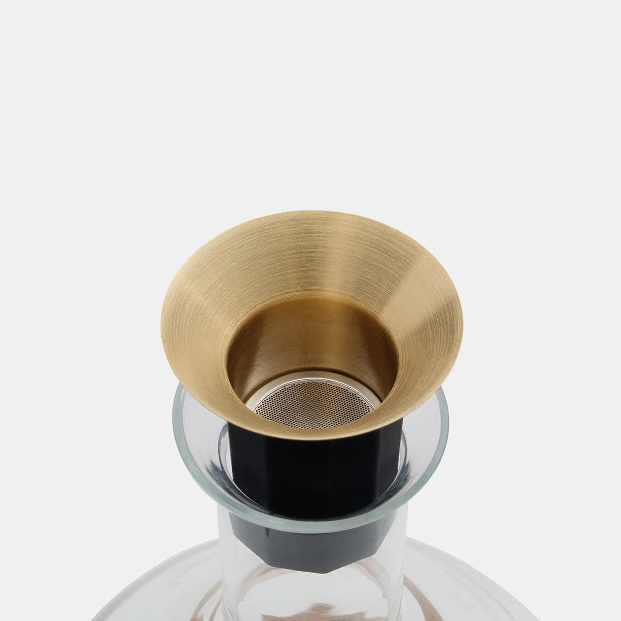 RBT Glass Wine Decanter - Black & Gold