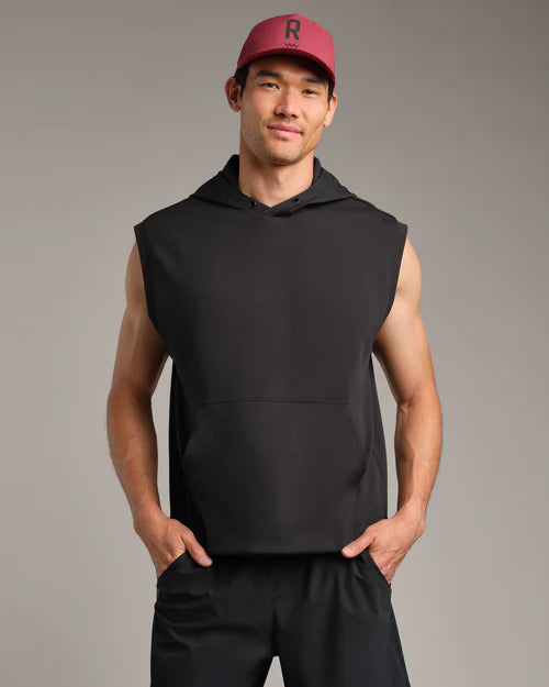 Range Sleeveless Hoodie - Black