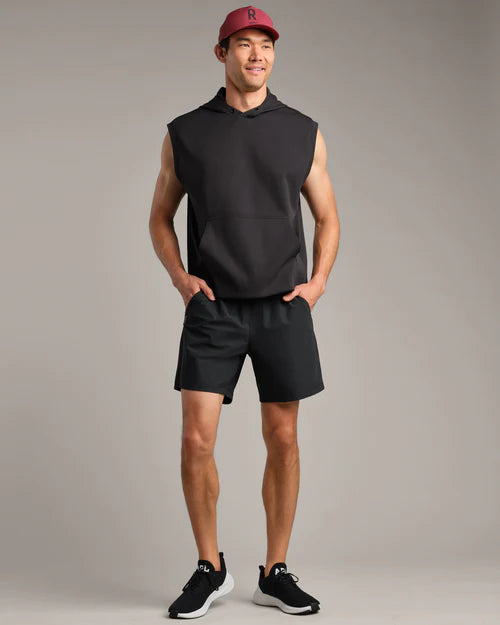 Range Sleeveless Hoodie - Black