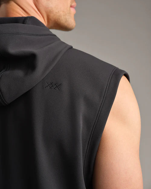 Range Sleeveless Hoodie - Black