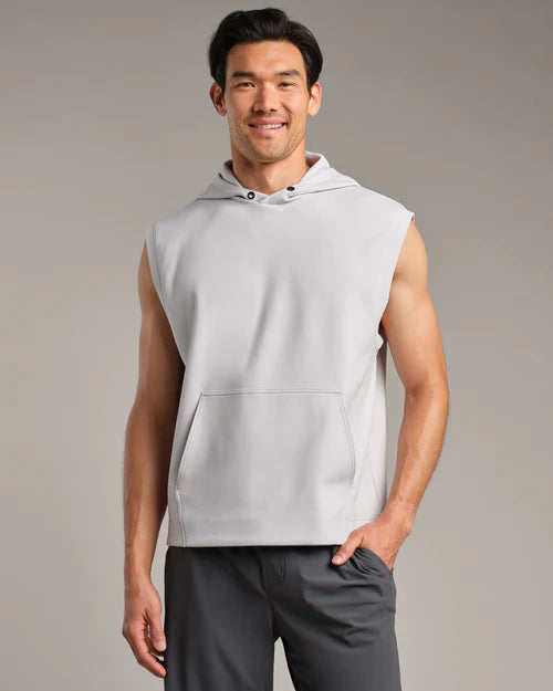 Range Sleeveless Hoodie - Sleet Gray