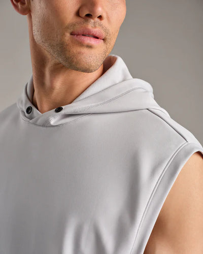 Range Sleeveless Hoodie - Sleet Gray