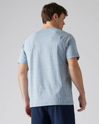 Reign Short Sleeve - True Blue/Aquamarine Space Dye