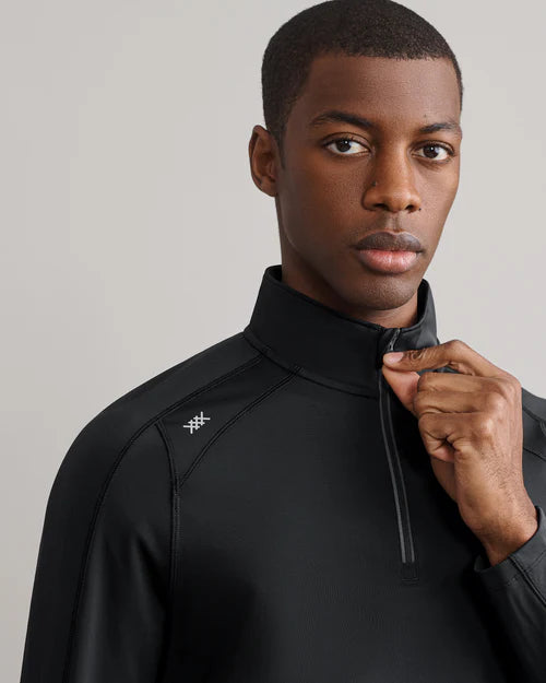 Rise 1/4 Zip - Black
