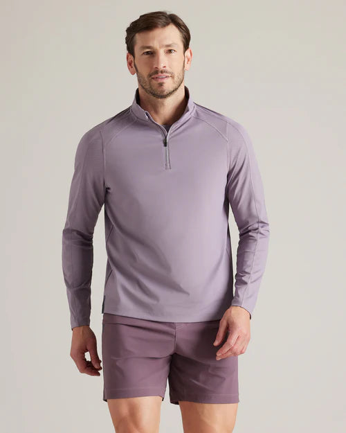 Rise 1/4 Zip - Gray Plum Stone