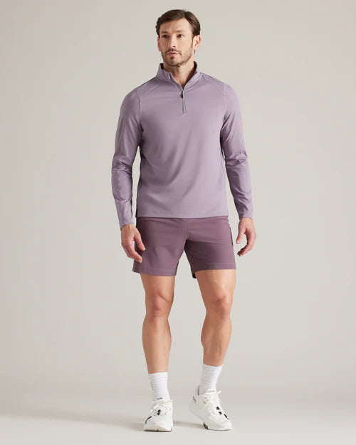 Rise 1/4 Zip - Gray Plum Stone